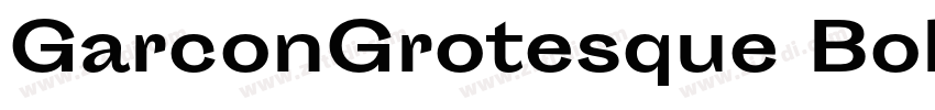 GarconGrotesque Bold字体转换